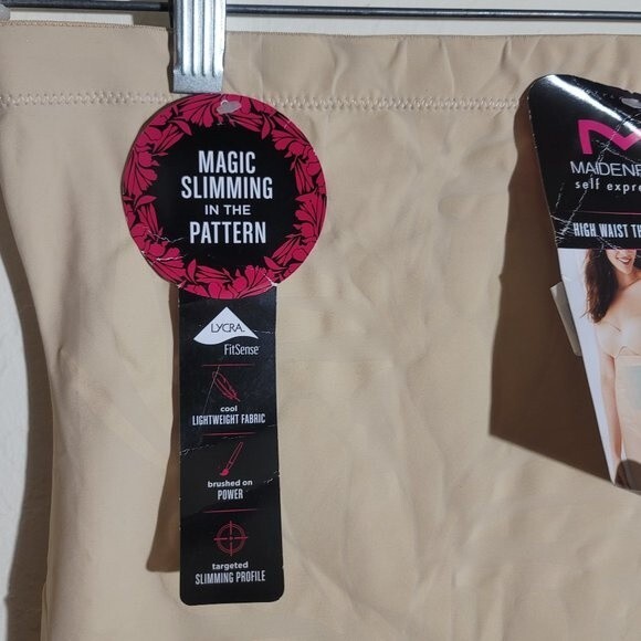 NWT Maidenform Self Expressions Lyrca Fit Sense High-Waist Thigh Slimmer sz S - Picture 5 of 5